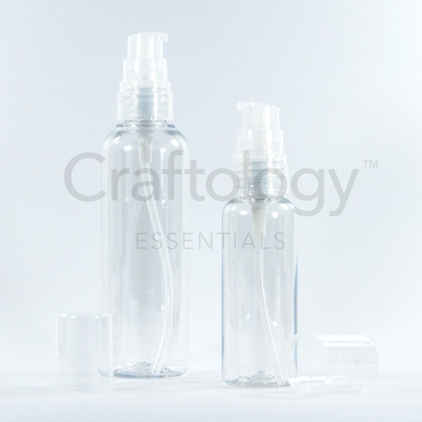 Plastic Gel Pump Bottle (Clear, Natural Pump) - Craftology Essentials - Philippines