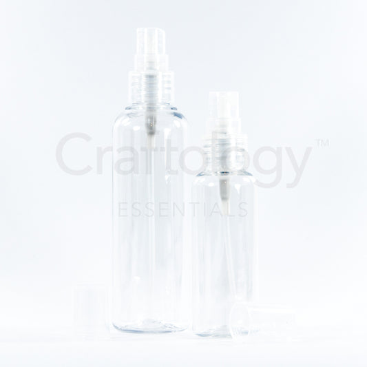 Plastic Spray Bottle (Clear, Natural Sprayer) - Craftology Essentials - Philippines