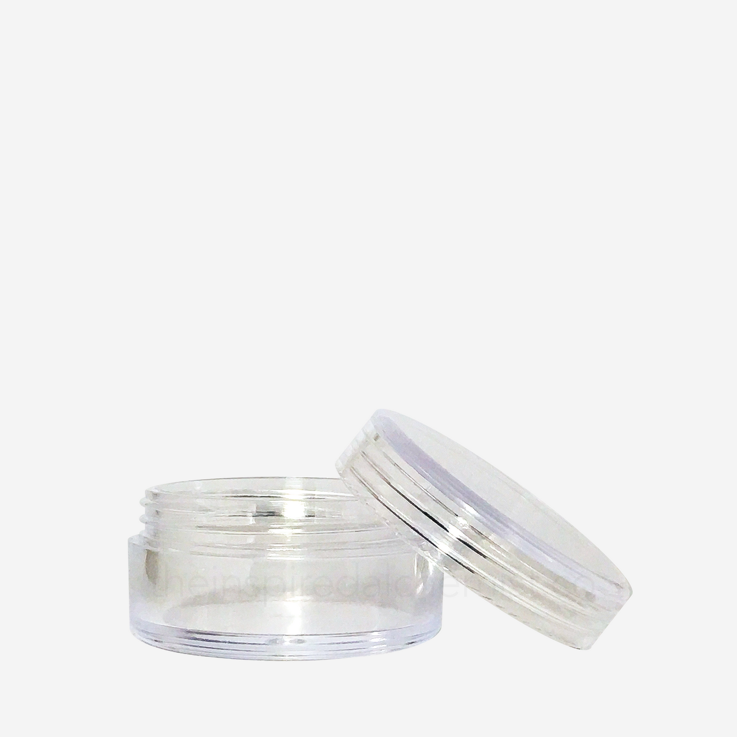 Plastic Cream Jar (Round, Clear) - Craftology Essentials - Philippines