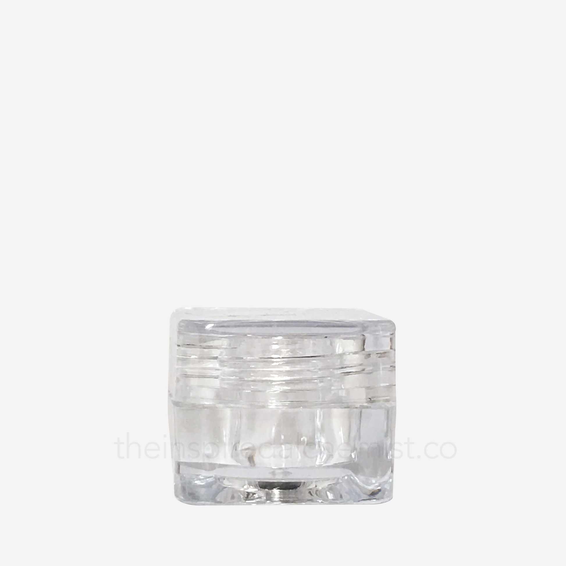 Plastic Cream Jar (Square, Clear) - Craftology Essentials - Philippines