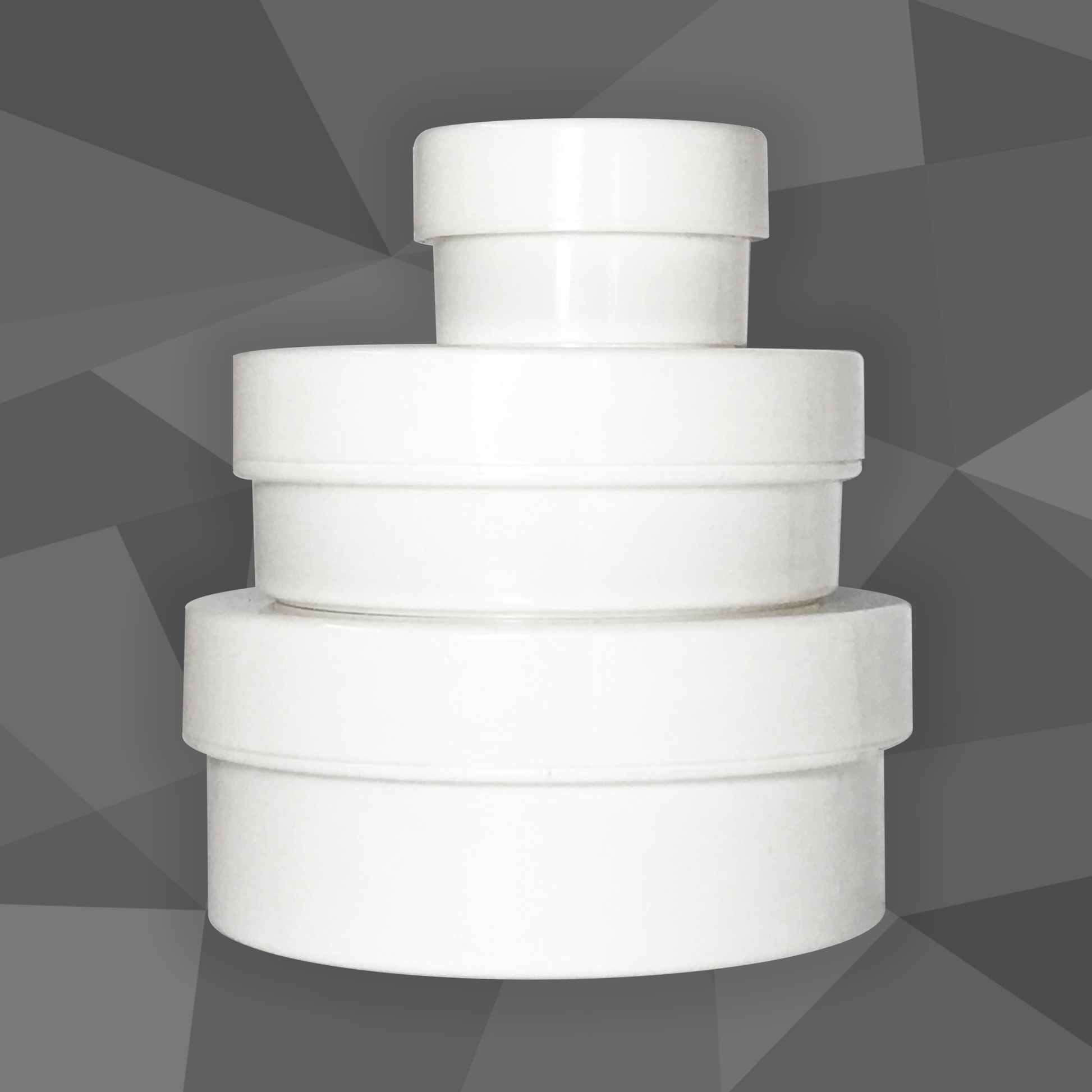 Plastic Tub Jar (Round, White) - Craftology Essentials - Philippines